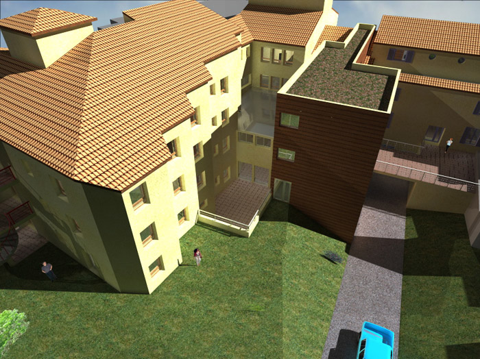bâtiment vue du dessus