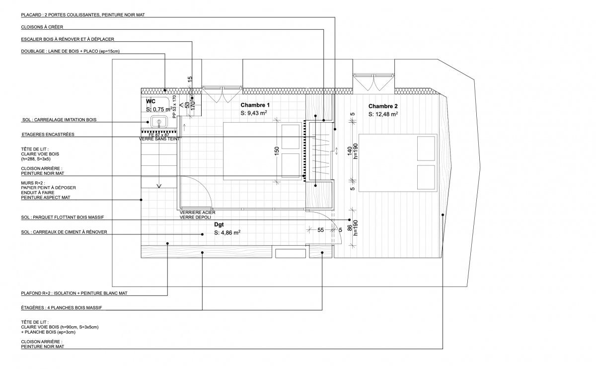 Maison TR : Architecture Intérieure : PLAN