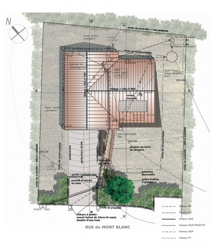 Construction d'une maison  basse consommation nergtique.