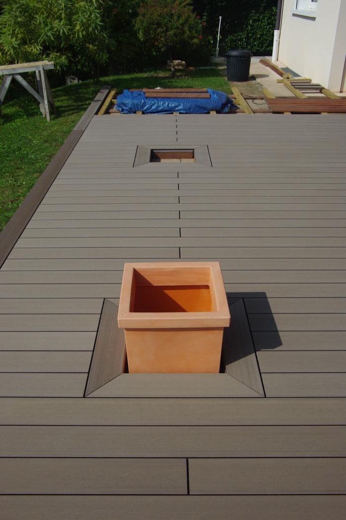 Amnagement d'une terrasse en bois composite