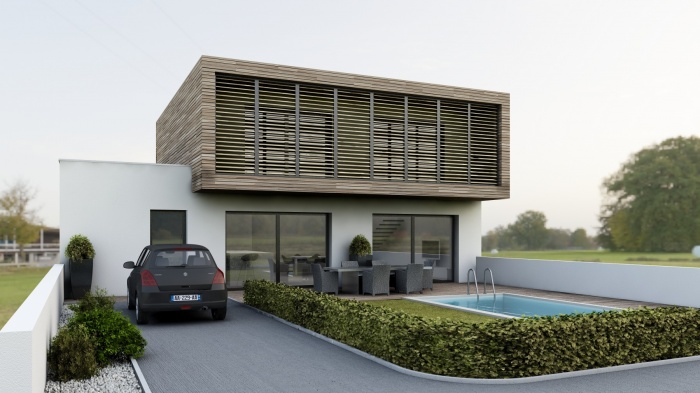 Maison contemporaine  Villevieille (30)